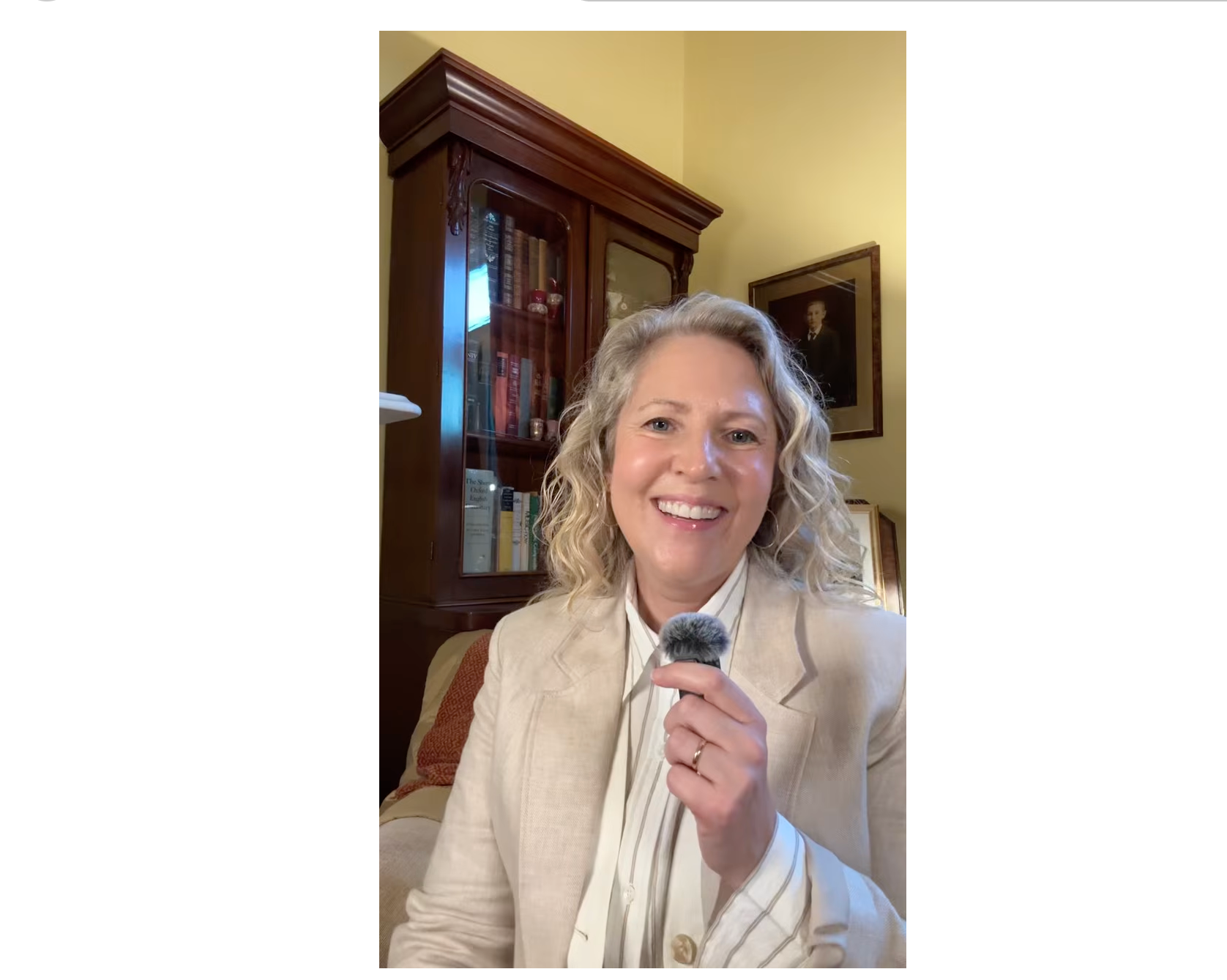 Beth Kennedy speaking to the camera during an online training