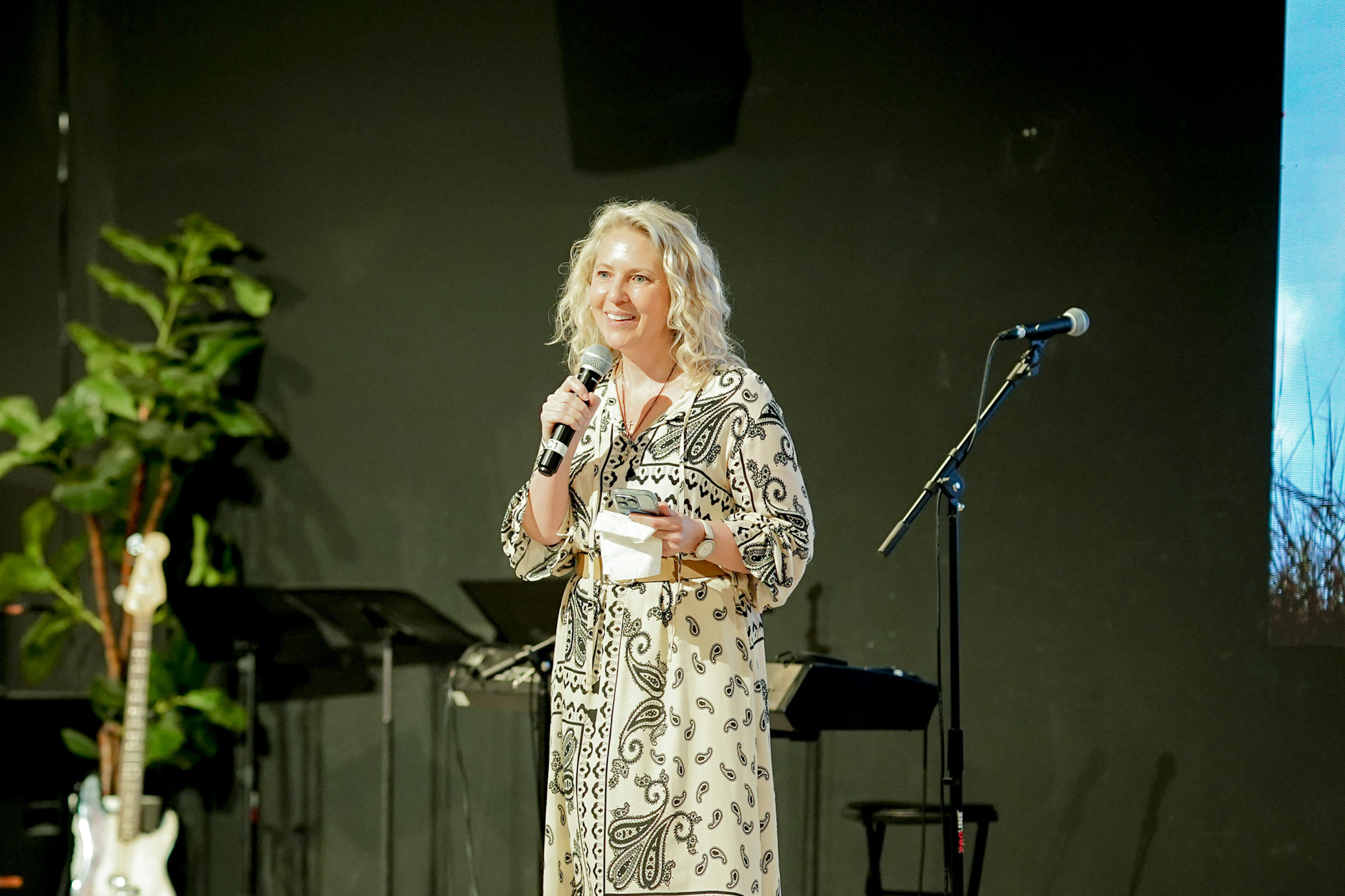 Beth Kennedy speaking at a live gathering